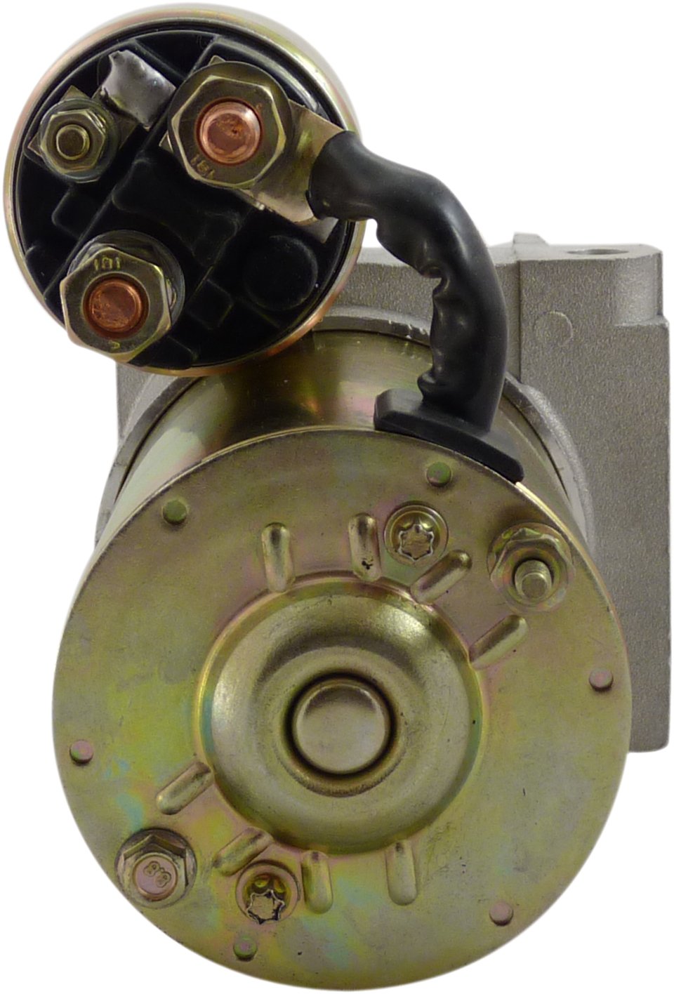 New Mini Starter Monster Torque for Small Big Block SBC BBC 1.7KW! 350 Chevy Street Rod Race Car Hot Rod 3HP 168 Tooth Flywheel Staggered Mount Gear Reduction 10 lbs! Includes Mounting Hardware