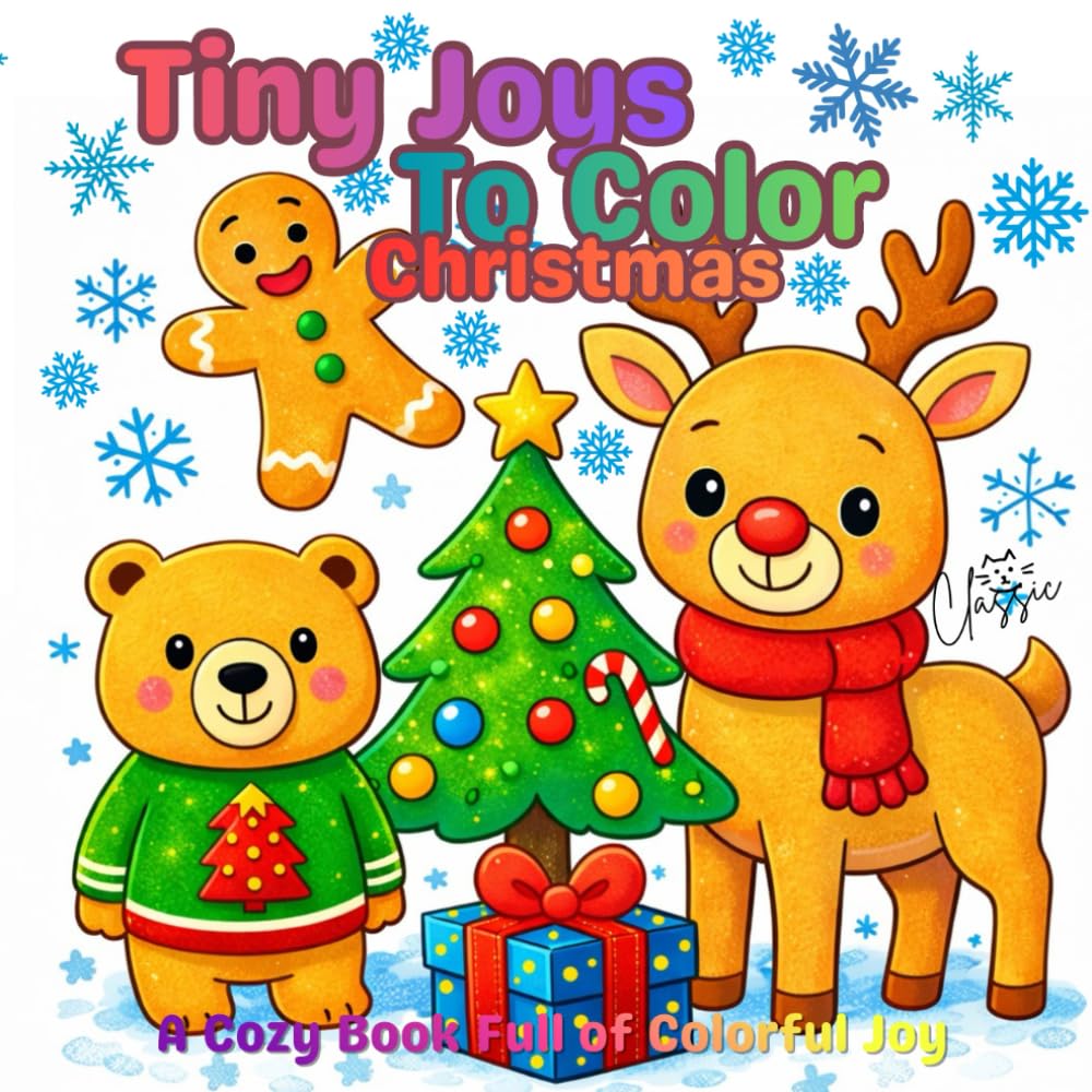 Tiny Joys to Color Christmas: A Cozy Book Full of Colorful Joy