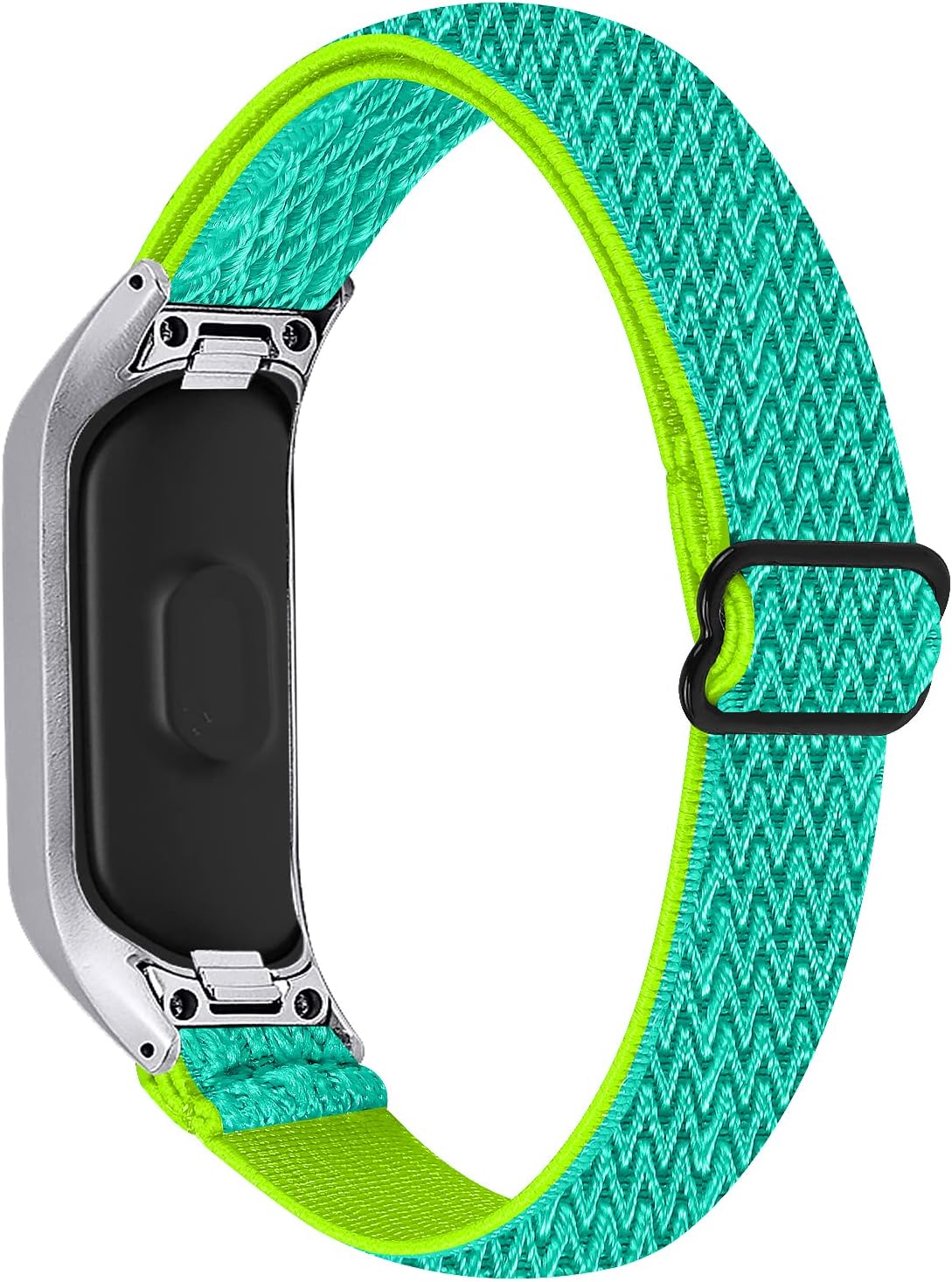 Sport Band for Galaxy Fit E, 5.3"-8.3" Adjustable Watch Strap Soft Breathable Elastic Replacement Band with Metal Frame Compatible for Samsung Galaxy Fit E SM-R375 Smart Watch (Y07)