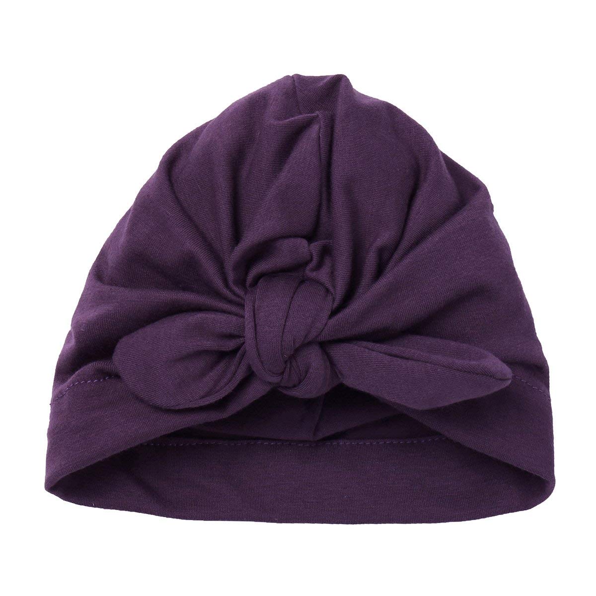 Säuglingsbaby Beanie Knoten Donut Hut Neugeborene Jungen Mädchen Baumwolle Weiche Turban Bogen Kaninchenohren Mütze Krankenhaus Kopf Wrap (Color : L Big Ears, Size : One Size)