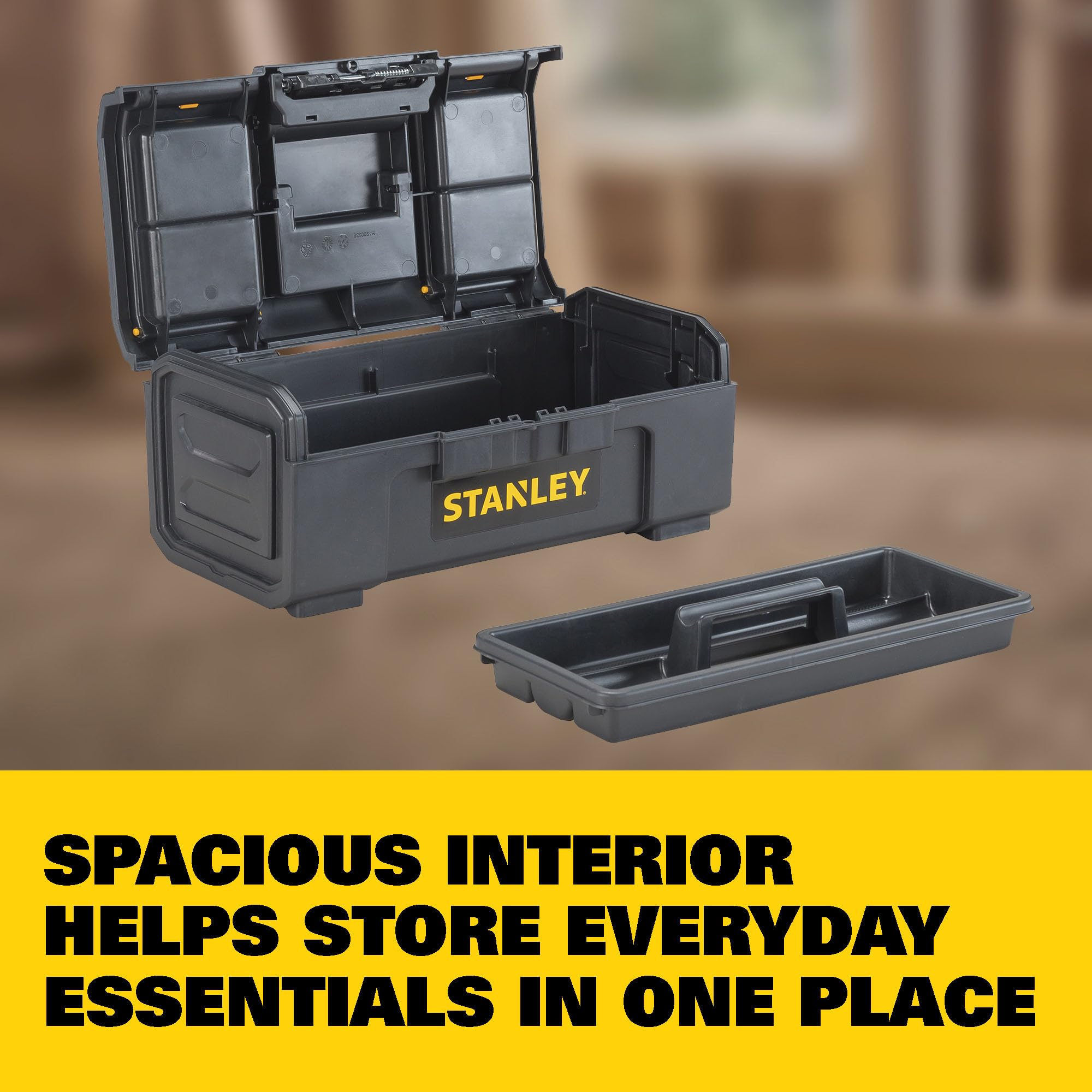 STANLEY Tool Box, 16-Inch (STST16410) | Spacious, durable build