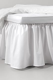 Jotex Zack - Funda para Cama (100% algodón orgánico, Altura 45 cm, 180 x 200 cm), Color Blanco