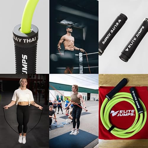 Miniatura 6 de Muay Thai 3.0 Weighted Jump Rope for Men & Women - Professionally Designed for High-Intensity Training  Muay Thai, MMA & Fitness Jump Rope - Full