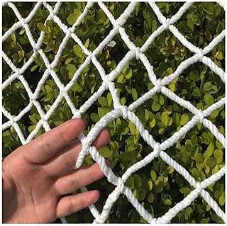 GEIRONV Child Safety Net, Indoor Outdoor Window Protection Net Construction Isolation Net Garden Fence Net Balcony Stair Anti-Fall Net Protection Rope Net (Color : 10 cm mesh, Size : 5 * 5m)