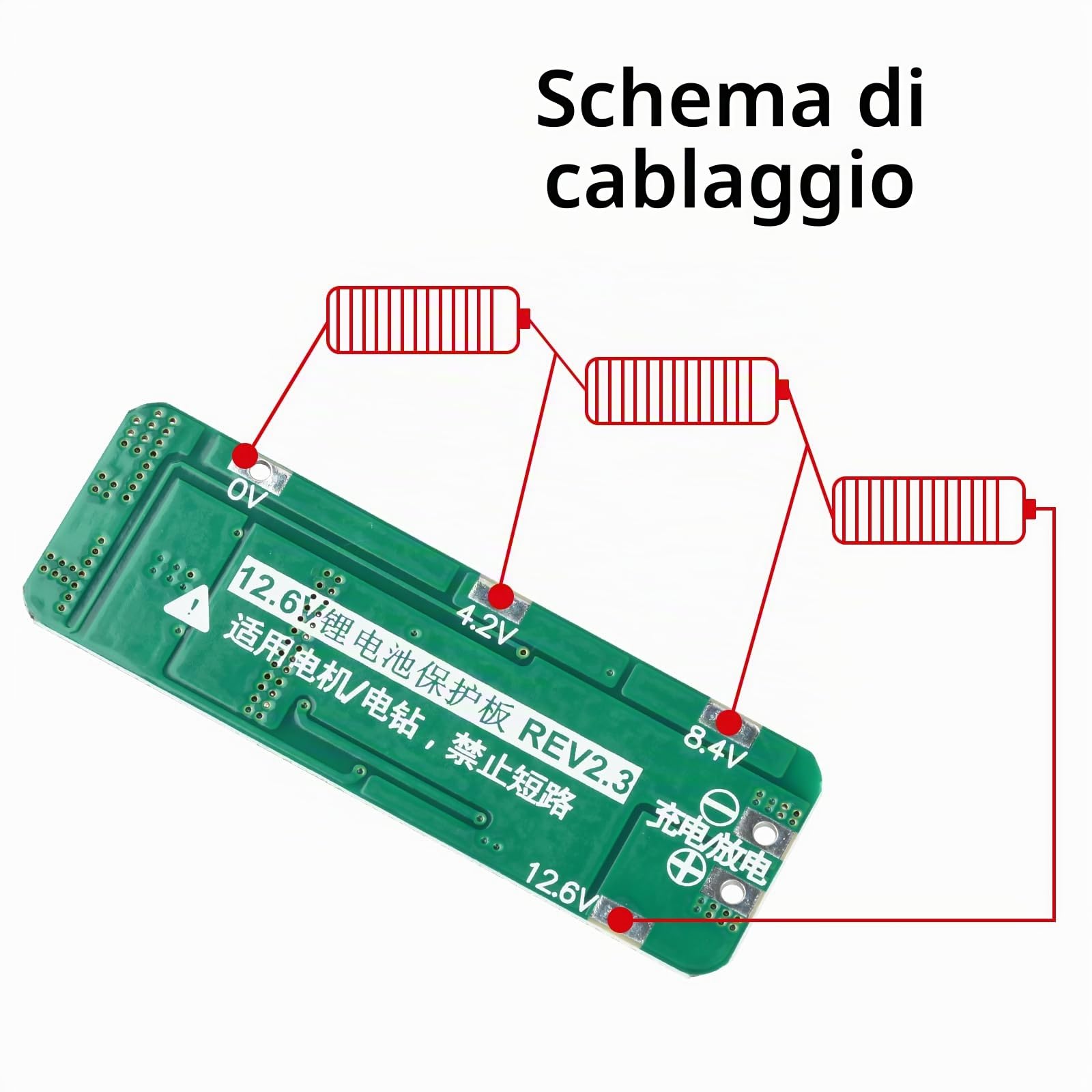 Aideepen BMS 3S 20A Li-ion Batteria al Litio Scheda Caricatore PCB 12.6 V Modulo Cellulare Protezione