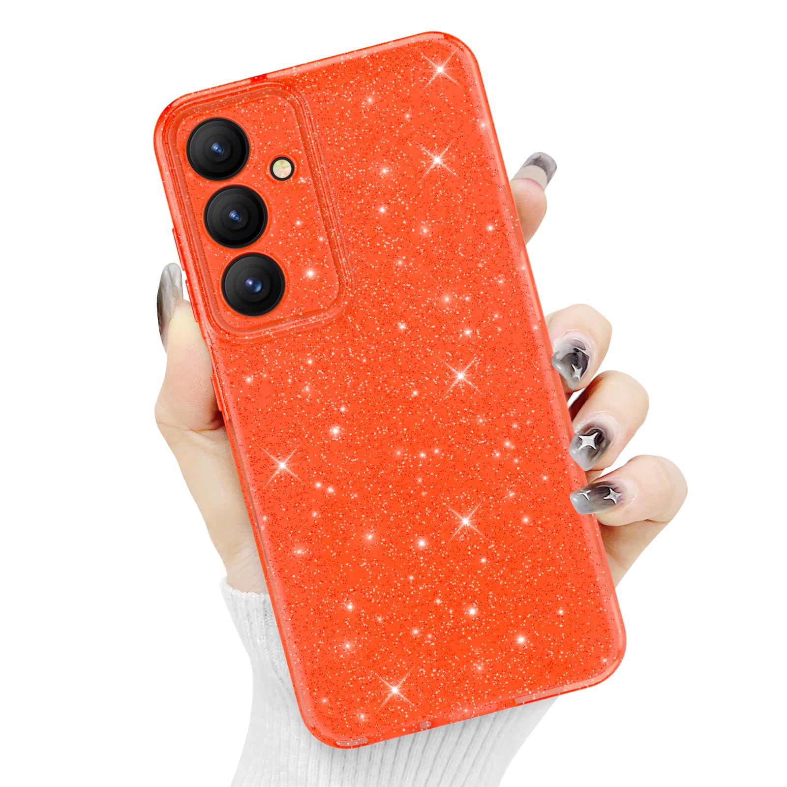 Newseego for Samsung Galaxy S24 Plus 5G Case, Cute Luxury Sparkle Bling Glitter Case for Women Girls Soft TPU Bumper Anti-...