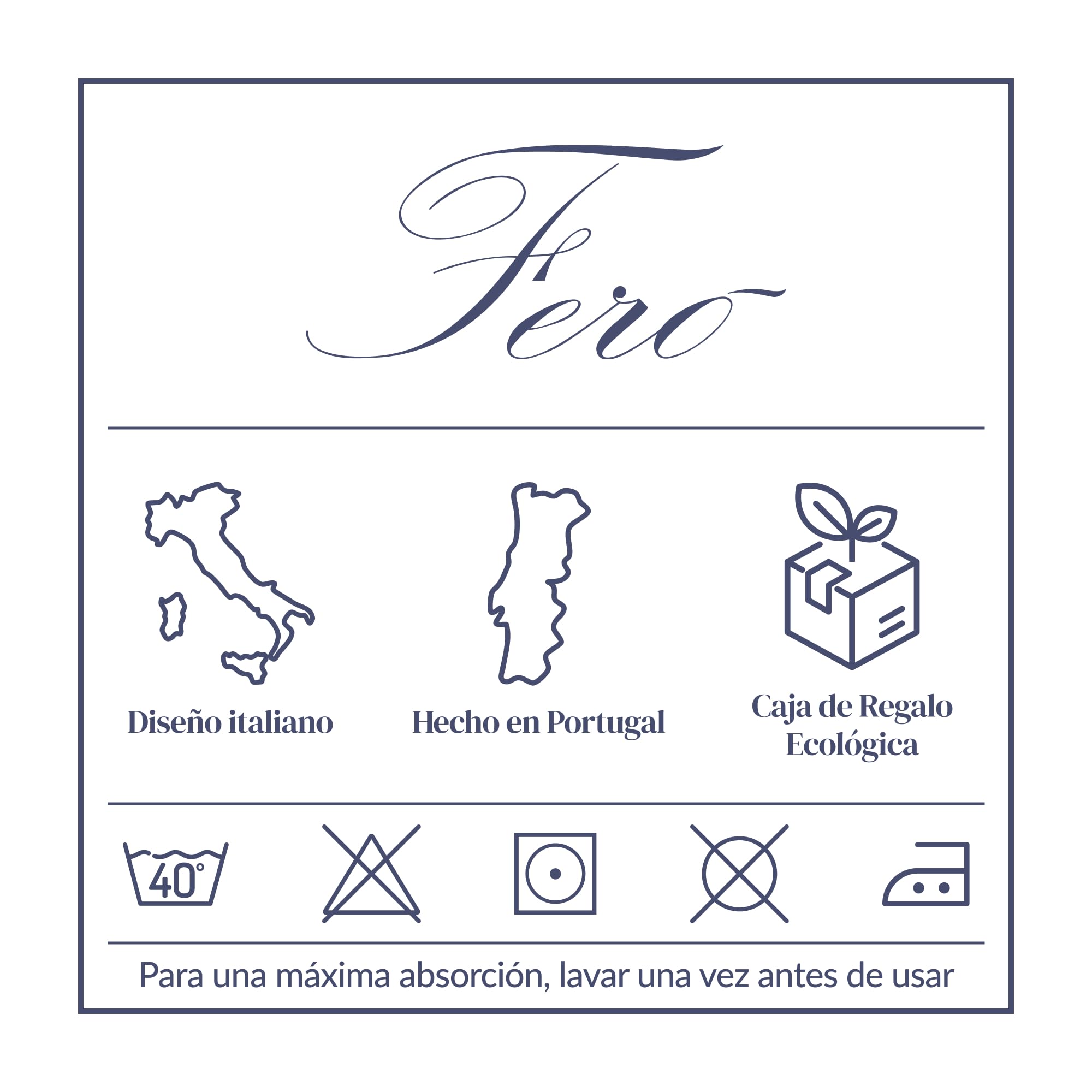 Ferò Juego de Toallas de Baño de 2 Piezas 100% Algodón Premium Low Twist, 550 g/m², Ultra Suaves y Absorbentes, Secado Rapido, Oeko-Tex, Diseño Italiano, 2 Toallas de Baño, 70x140 cm, Gris