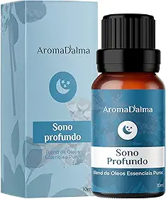 Blend Puro de Óleos Essenciais - Sono Profundo - Mistura Natural Para Relaxar e Melhorar a Qualidade do Sono I Ideal Para Noites Tranquilas - Aroma D’alma