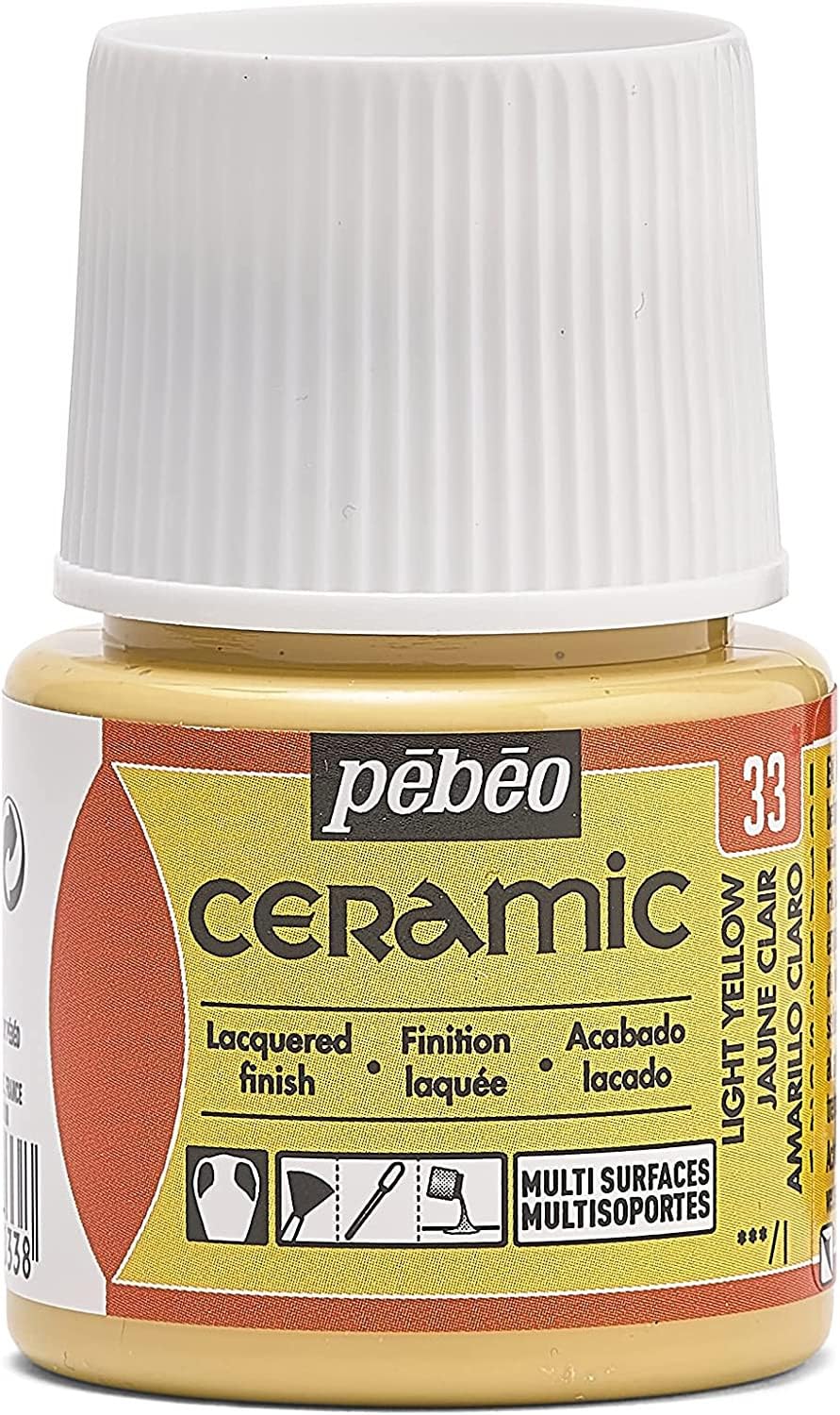 PEBEO 025-033 45 ml Paint, Liquid, Light Yellow, 4.5 x 4.5 x 7 cm