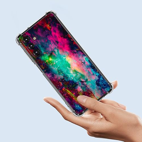 Miniatura 3 de Beaucov Funda para Galaxy A25 5G, diseño colorido del universo cielo, a prueba de golpes, carcasa protectora de cuerpo completo resistente a los