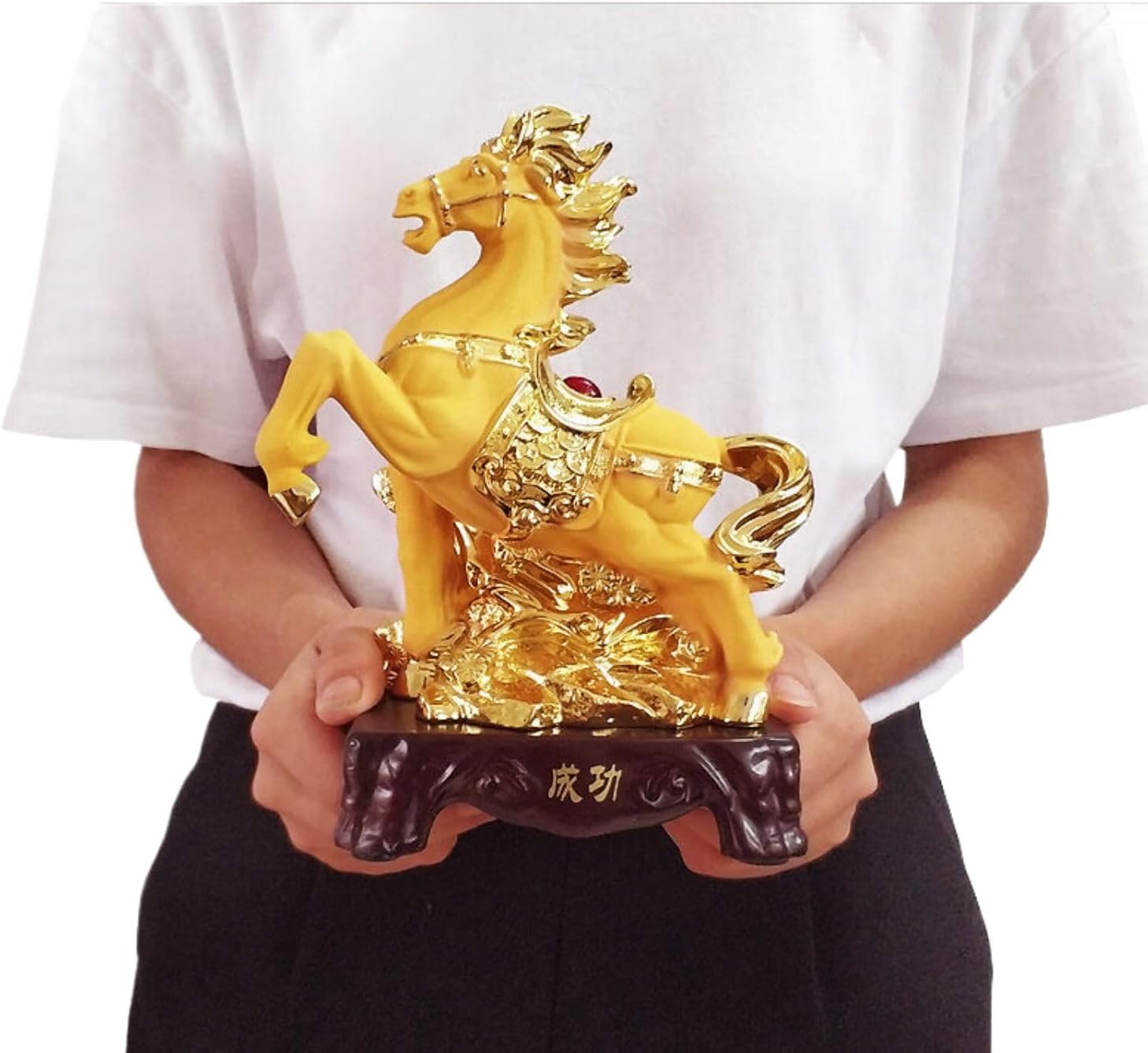 Brass Chinese Zodiac Feng Shui Figurine Deco, 十二生肖摆件 Feng Shui Figurine Home Office Decor Chinese Gifts 全套12生肖鼠牛虎兔龙蛇马羊猴鸡狗猪树脂工艺品 9222