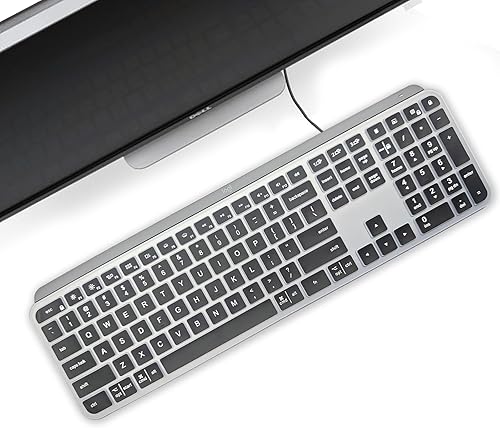 Miniatura 6 de Protector de teclado de silicona ultra fino de alta calidad, compatible con Logitech Craft, teclado inalámbrico ergonómico Logitech MX, diseño