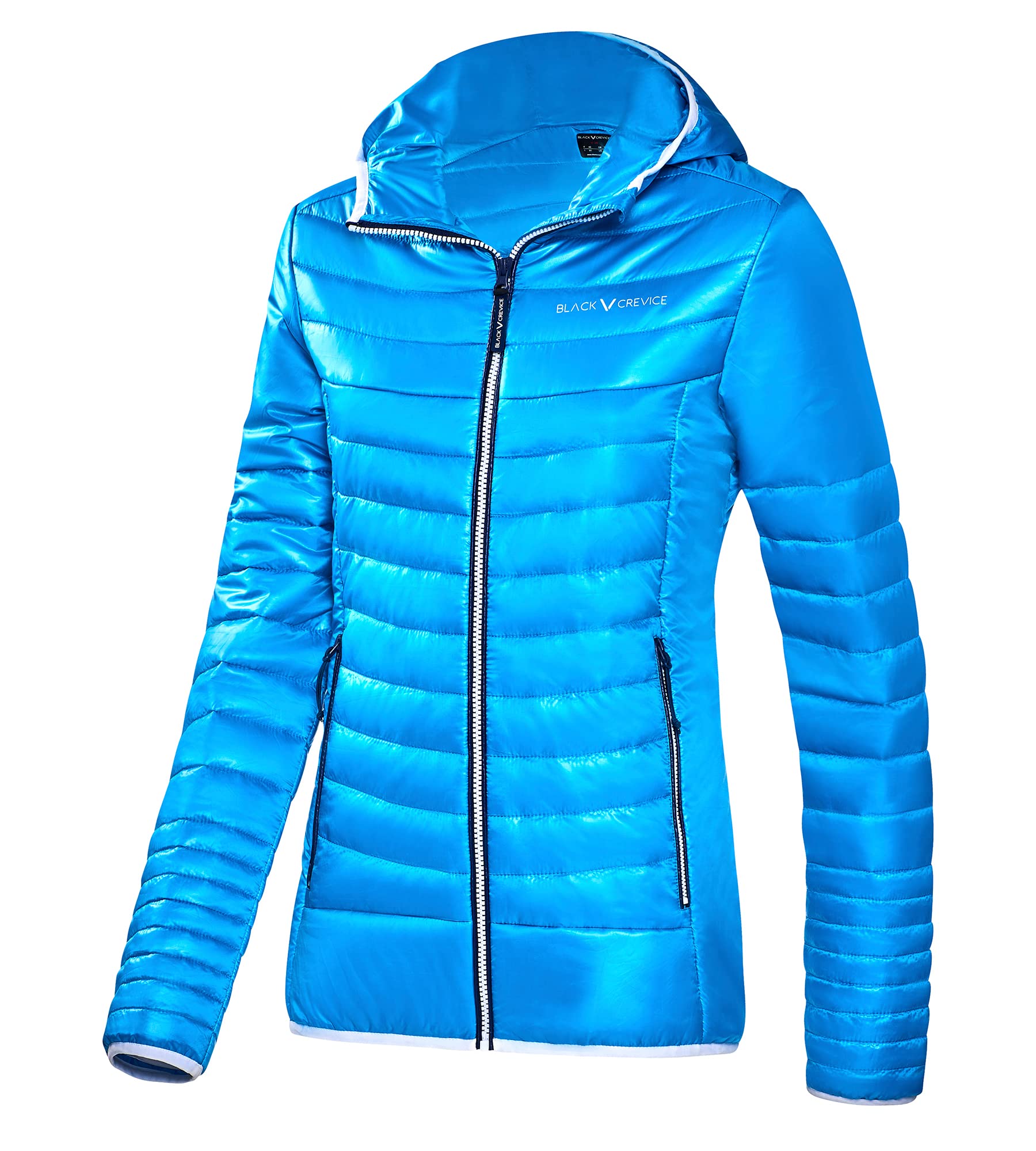 Black Crevice Women's Damen Isolationsjacke Jacket, hellblau,