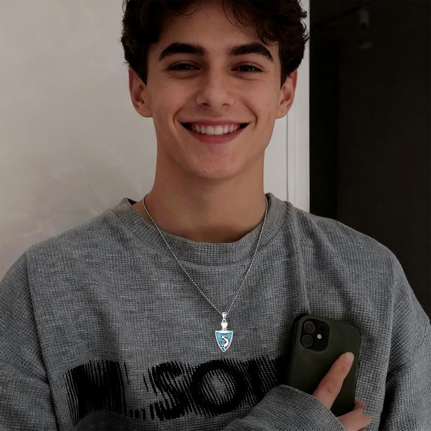 PROESS Sterling Silver Kokopelli Necklace Southwestern Jewelry Gifts for Men Women - Image 4