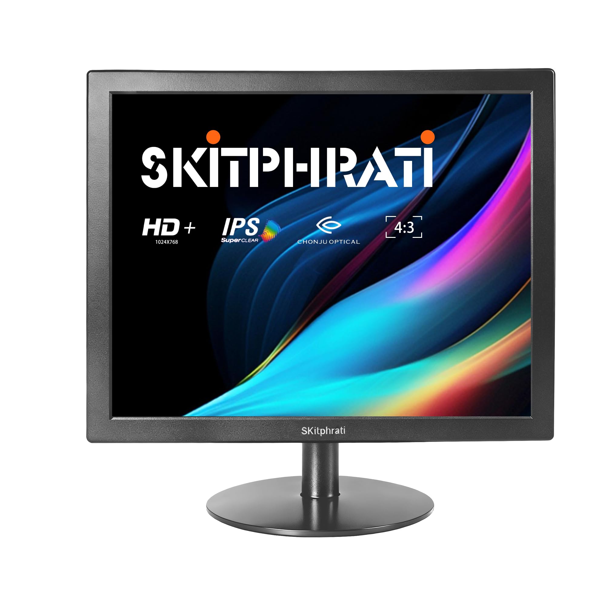 Photo 1 of ***BROKEN, SOLD FOR PARTS*** SKitphrati 15 Inch Monitor HD 1024 * 768 Screen with VGA, HDMI, 4:3 Aspect Ratio, 60 Hz, VESA Mountable, TN Panel Monitor for PC, Computer, Laptop, Raspberry Pi, Black