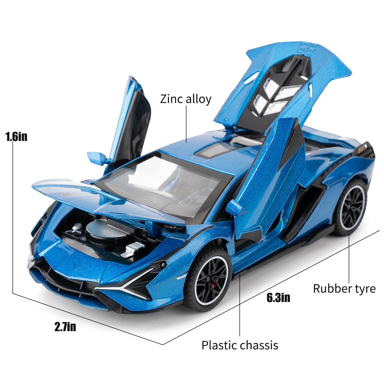 TGRCM-CZ 1/32 Scale Lamborghini Sián FKP37 Car Model Toy - Image 2