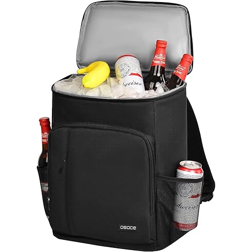 OSOCE Backpack Cooler Insulated Waterproof Leakproof Cooler Back Pack, Large Capacity 30L / 35L Cooler Bag to Beach Lunch Picnic Camping Hiking Fishing Travel