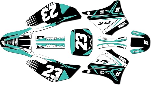 Kit de gráficos para Yamaha TTR125 (2000-2007) Evader Series Teal 21 Mil-Dirt pit bike pegatinas de motocicleta, accesorios de motocross automotriz