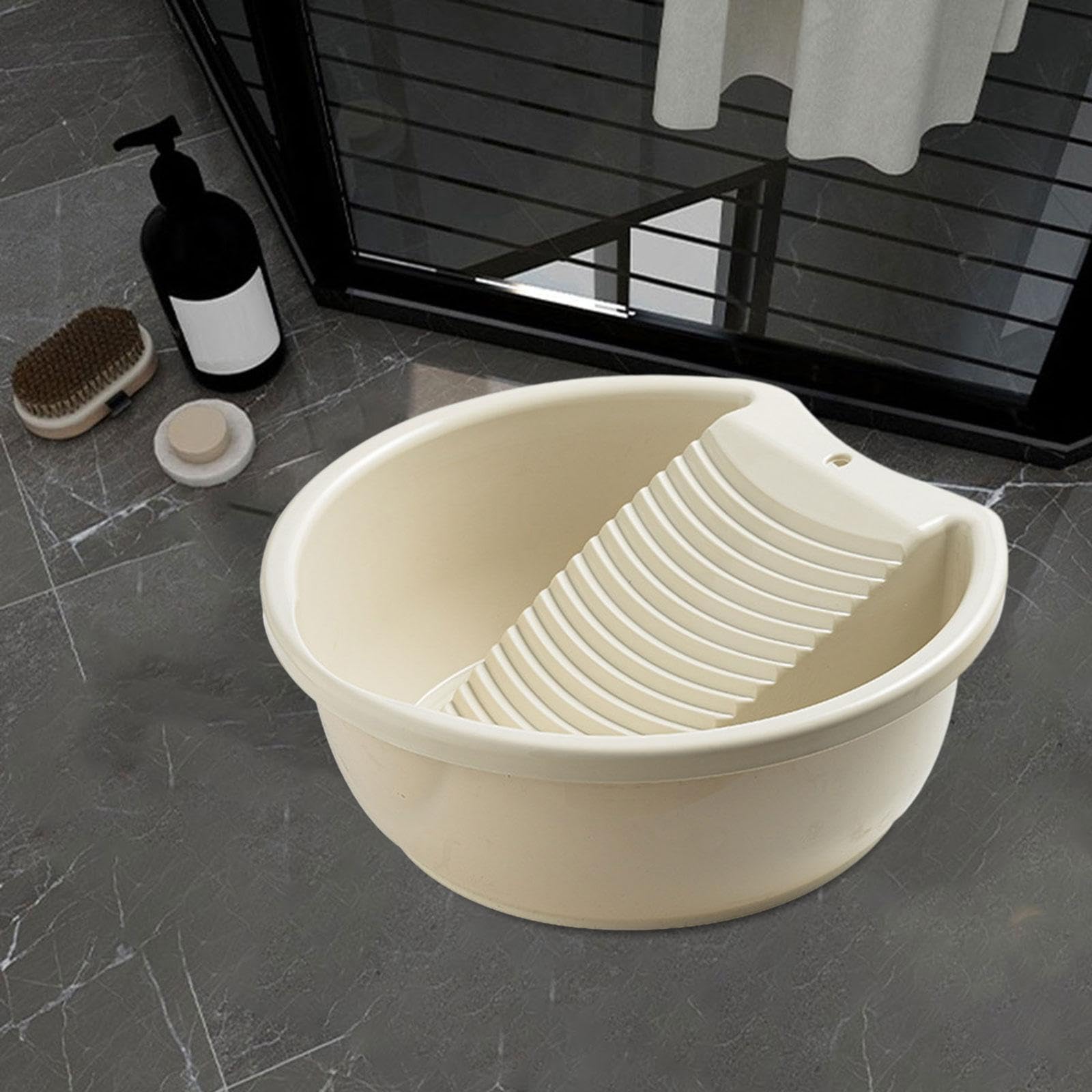 Gralara Lavabo Lavabo Lavabo Lavabo Lavadero Lavadero Lavadero para Pantalones Ropa Interior al Aire Libre Blusas, Beis Blanco