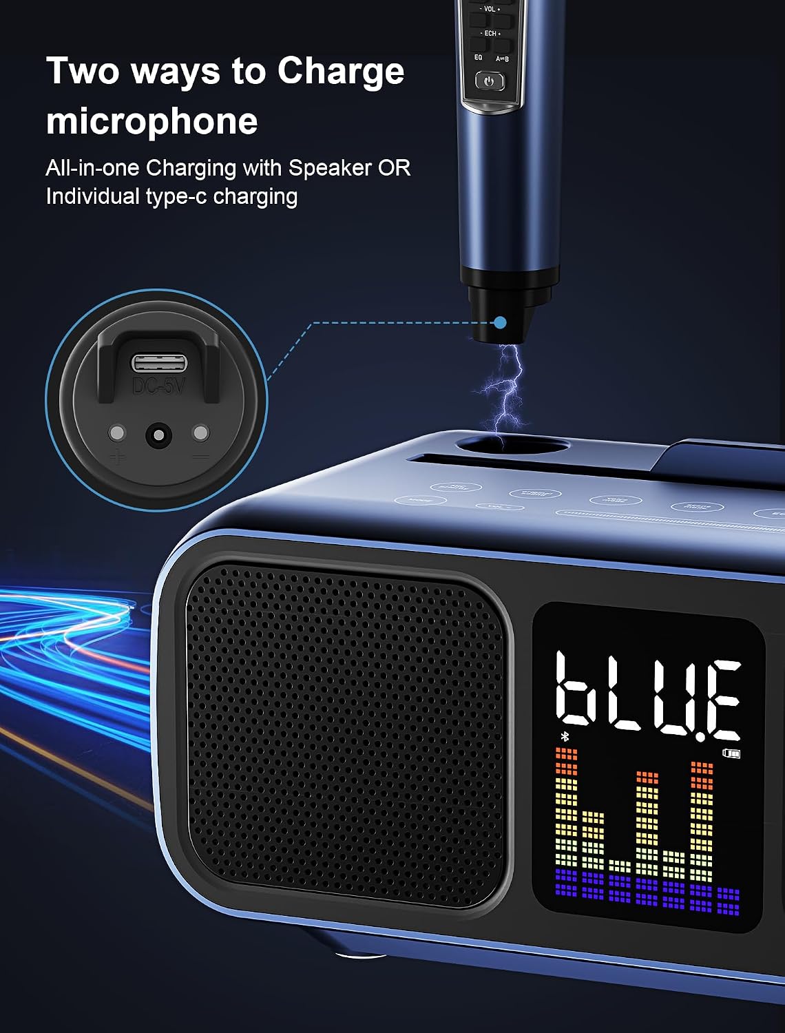Two ways to charge microphones