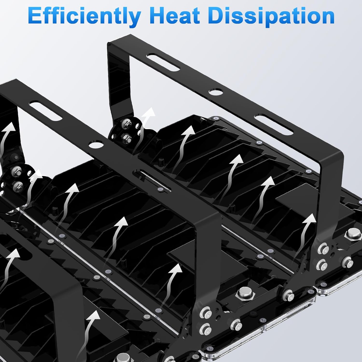 800W Stadium Lights, 400W 40000Lm LED Flood Lights Outdoor 2 Pack, 6500K Bright Arena Lighting IP67 Waterproof for Garage, Yard, Parking Lot, Boat, Court Field, Barn, 85-265V