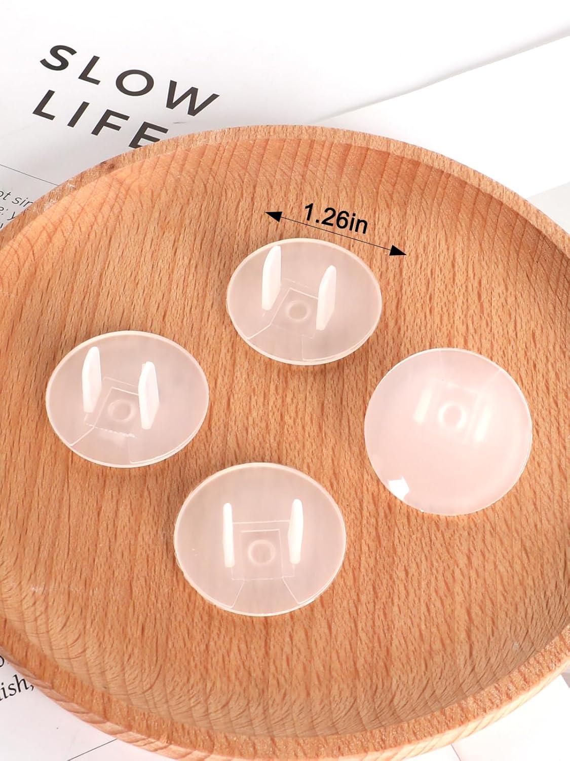 50 Pack Clear Outlet Covers,Baby Safety Proof Plug Protectors,Child Proof Electrical Outlet Cover Guards