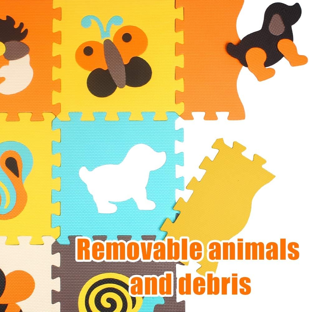 StillCool Baby Play Mat with Fence 0.39 inch Thick Interlocking Foam Floor Tiles Kids Puzzle Mat Baby Crawling Mat : Toys & Games