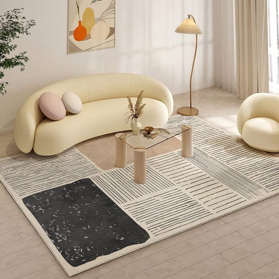 Amazon｜カーペット 幾何学 ラグ マット 洗える 伝統的 風