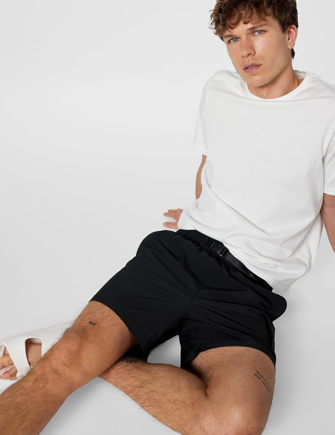 DKNY Men's Stretch Quick Dry Volley UPF 40+ Protection Swim Trunk