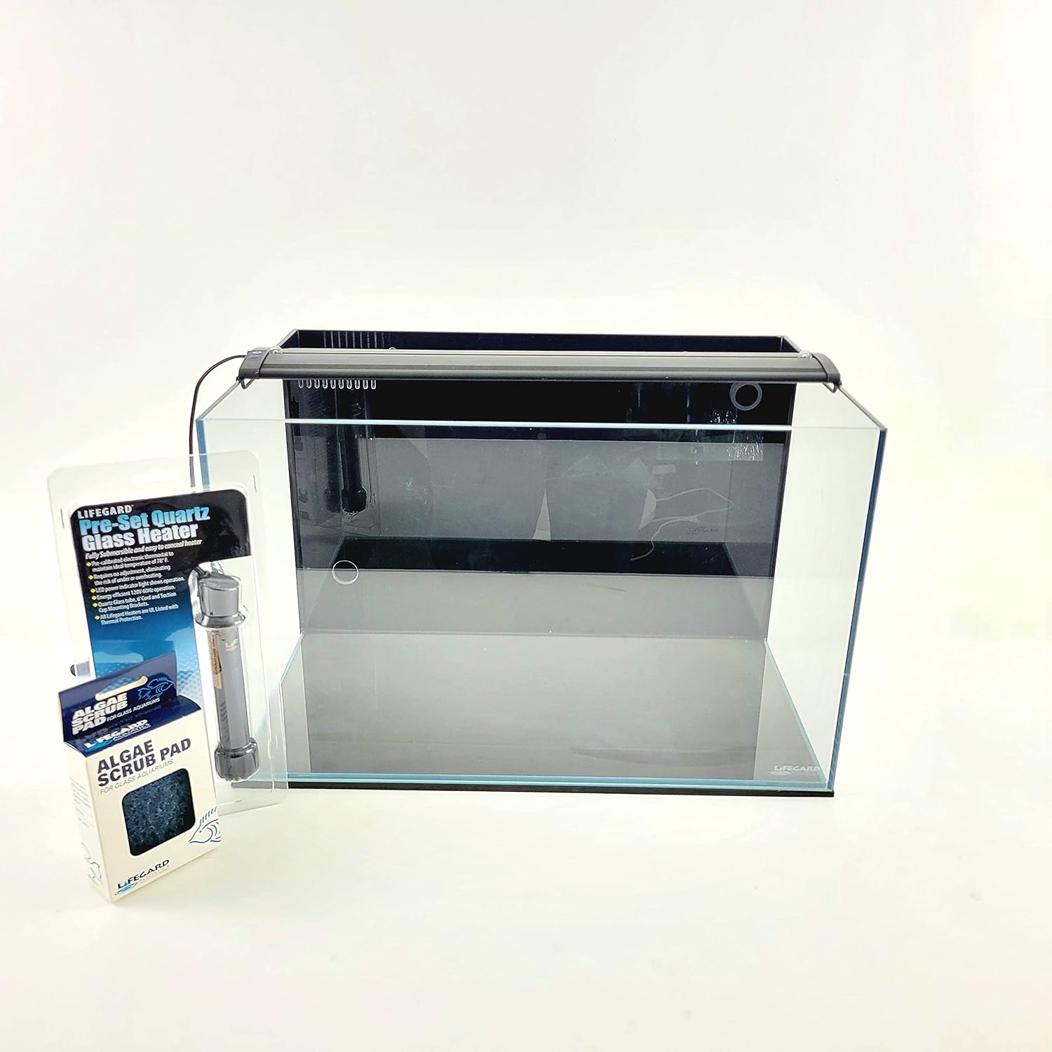 Lifegard Aquatics 10 Gallon Low Iron Crystal Aquarium Kit