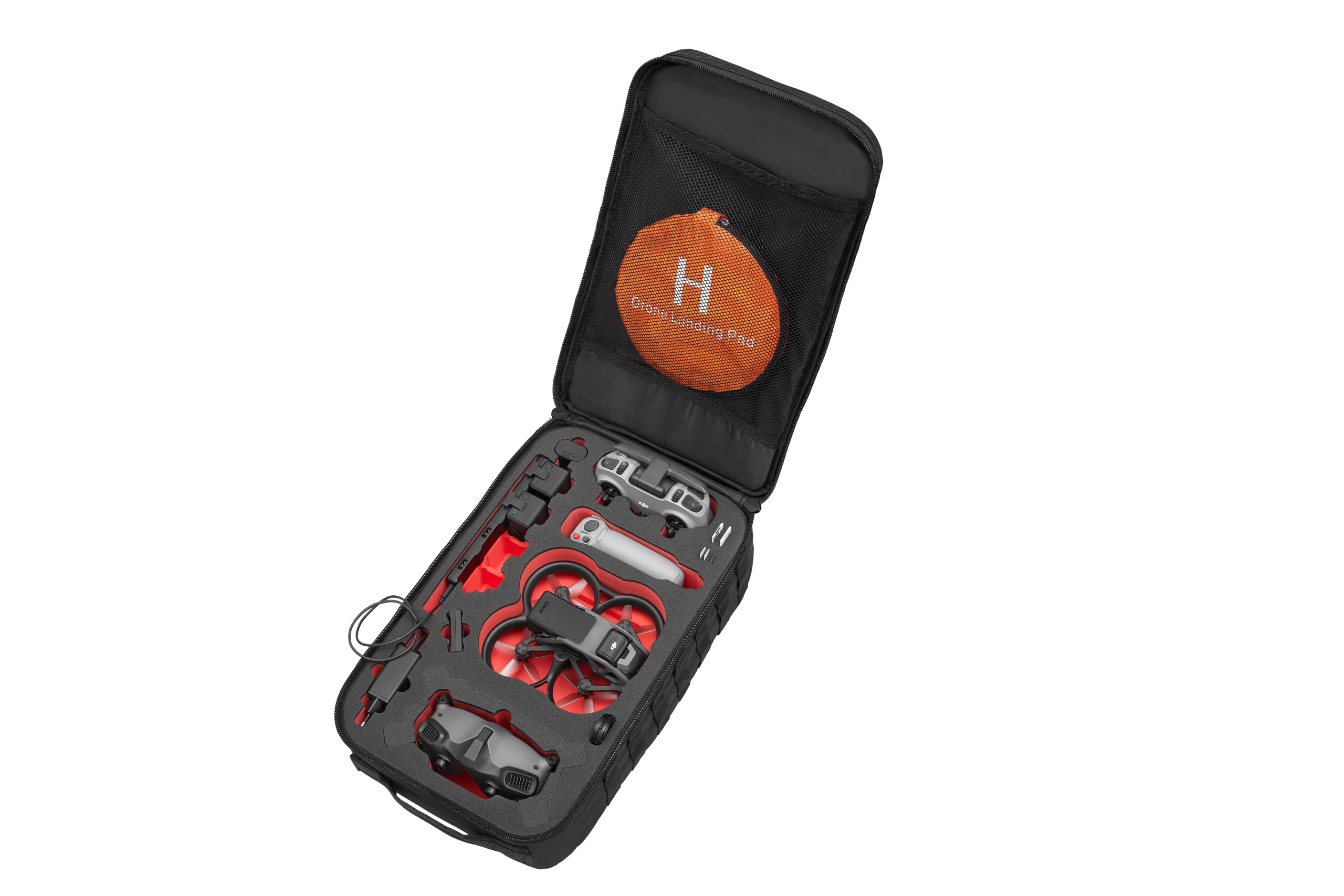 Zaino professionale per DJI Avata 2 Fly More Combo e molti accessori - zaino da esterno idrorepellente con inserto in schiuma - robusta borsa per il trasporto del drone Avata 2