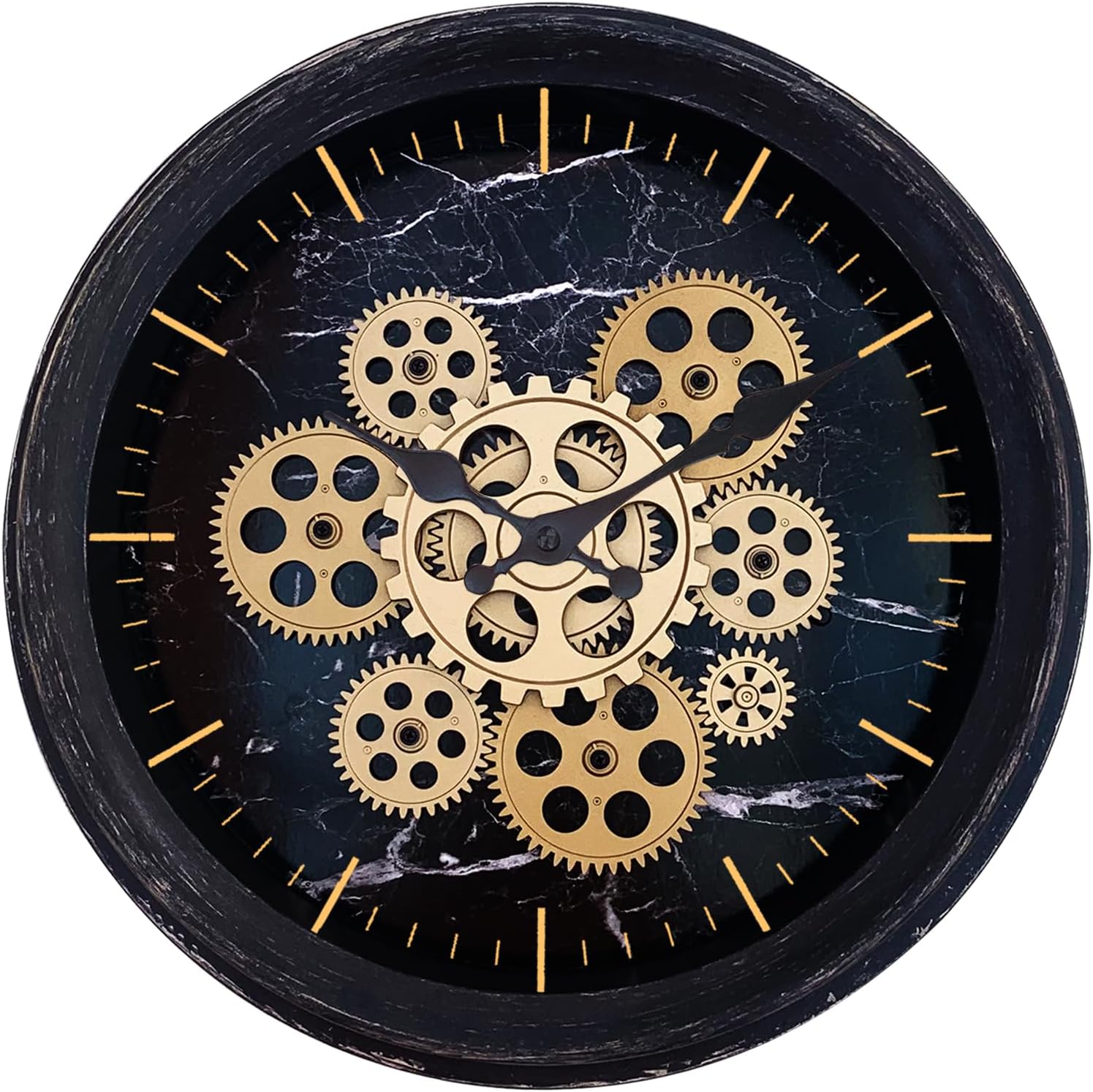 Amazon.com: Westzytturm 14 inch Steampunk Wall Clock with Real Moving ...