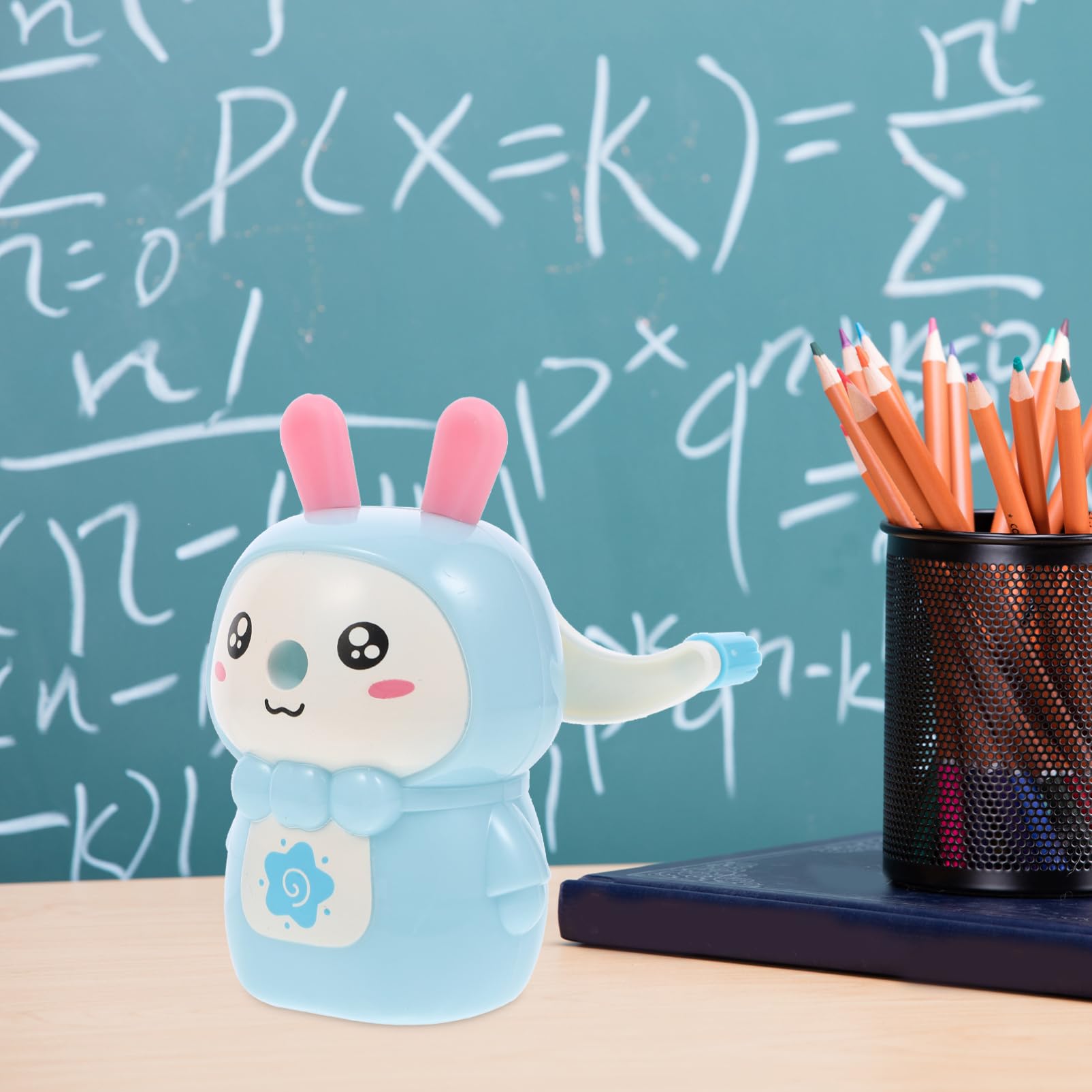NUOBESTY 3stücke Cartoon Bleistiftspitzer Automatischer Tragbarer Anspitzer Für Schüler Süßes Kaninchen-design Für Schule Büro Und Zuhause Praktische Schulmaterialien