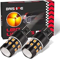 Vista 9 de Paquete de 4 bombillas LED súper brillantes 7443 7440 992 T20 7444NA amarillas ámbar 9-30V sin polaridad, 24-SMD conjuntos de chips LED