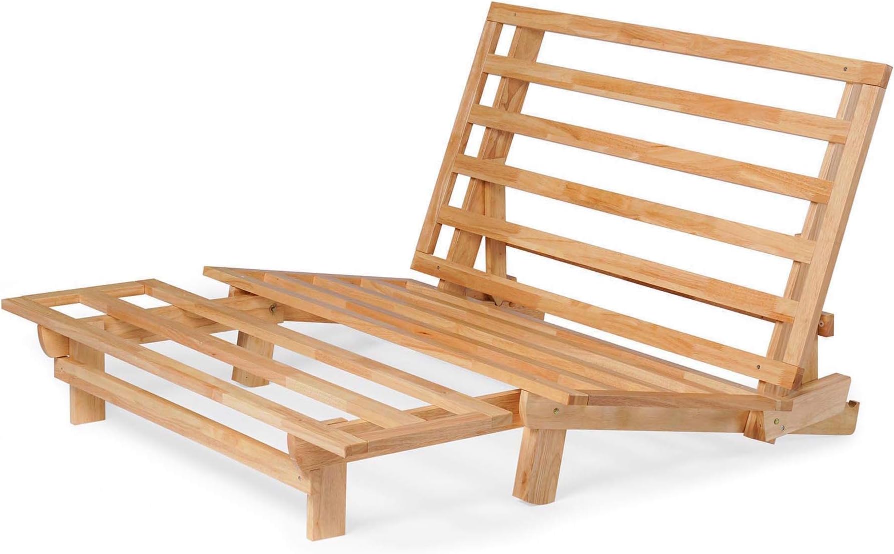Nirvana FUTONS Queen Size TriFold Wood Futon Sofa Bed