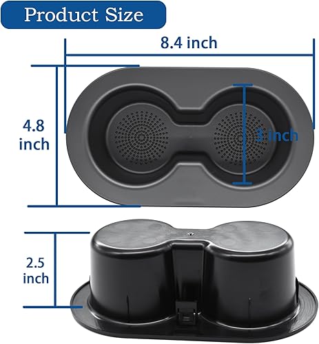 Miniatura 5 de Portavasos trasero compatible con Dodge Dakota 2005-2010, Dodge Ram 150025003500 2003-2017, Dodge Ram 45005500 2003-2017, reemplaza # 5HD65DX9AC