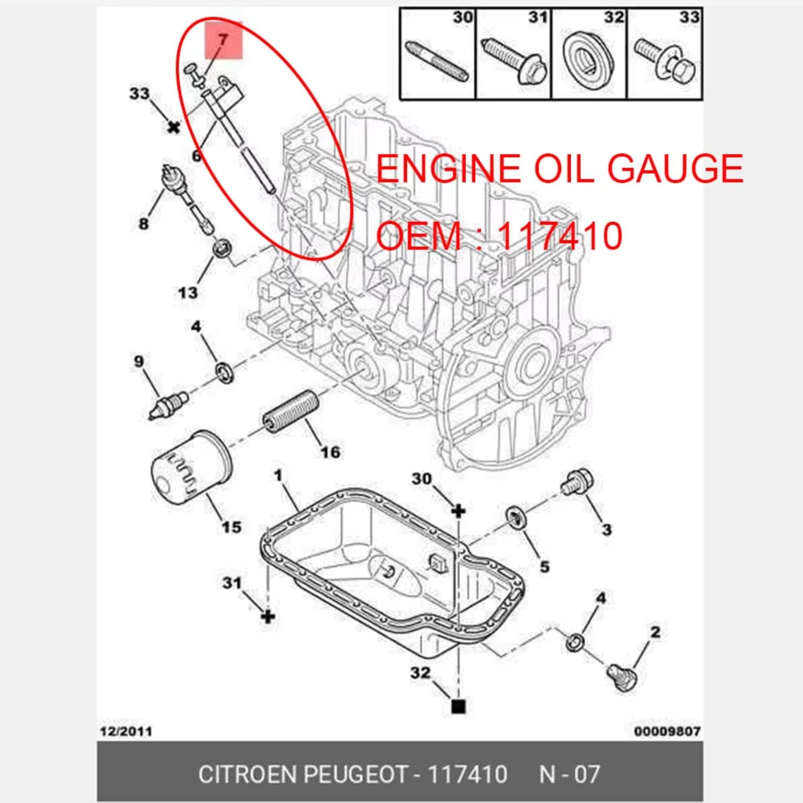 per Peugeot 106 117410 Asta di Livello Olio Motore Cambio Auto,Strumento di Sostituzione indicatore Livello Olio(Verde)