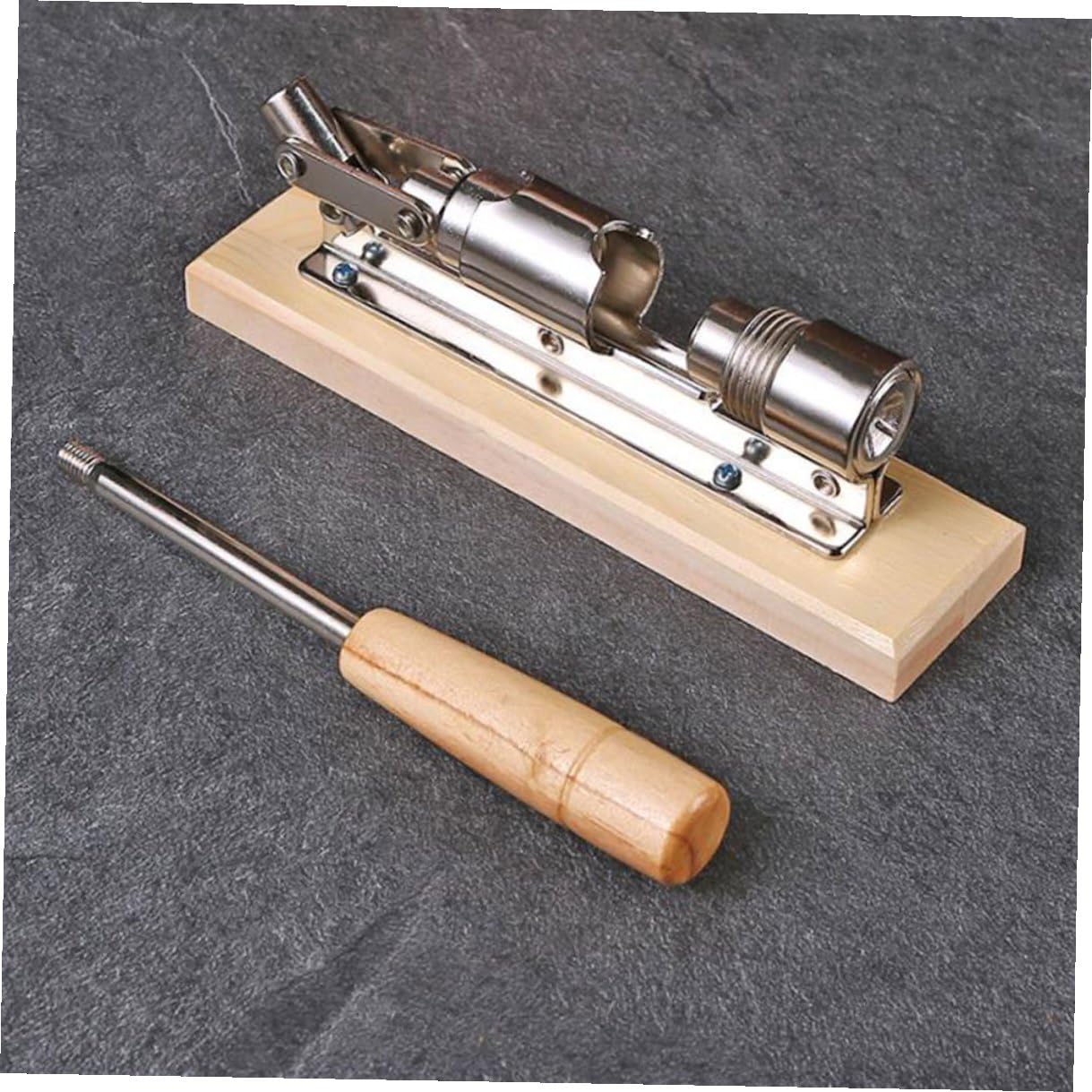VANZACK Casse-Noix Mécanique à Manche en Bois, Pince Robuste pour Noix et Noisettes, Outil D’Ouverture Facile, Usage la Cuisine Domestique,