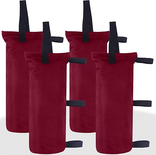 ABCCANOPY - Juego de anclaje de 4 bolsas de arena de 112 libras para toldos desplegables para exteriores