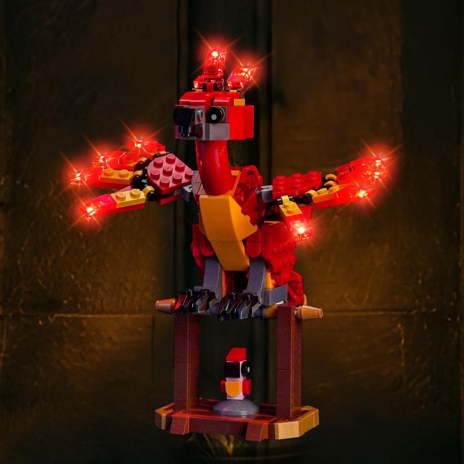 LED Lighting Compatible with Lego 76448 Fawkes Dumbledore’s Phoenix,Light Kit Compatible with Lego 76448, NOT Included The Model Set - JUST Lights RC Version