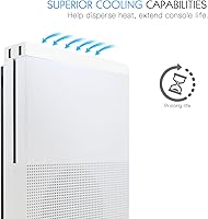 Vista 2 de MoKo Xbox One S Cooling Fan, Cooling Fan Stand Compatible with Xbox One S with 3 Built-in High Speed Fans, 2-Port USB Charing & Data Syncing and LH