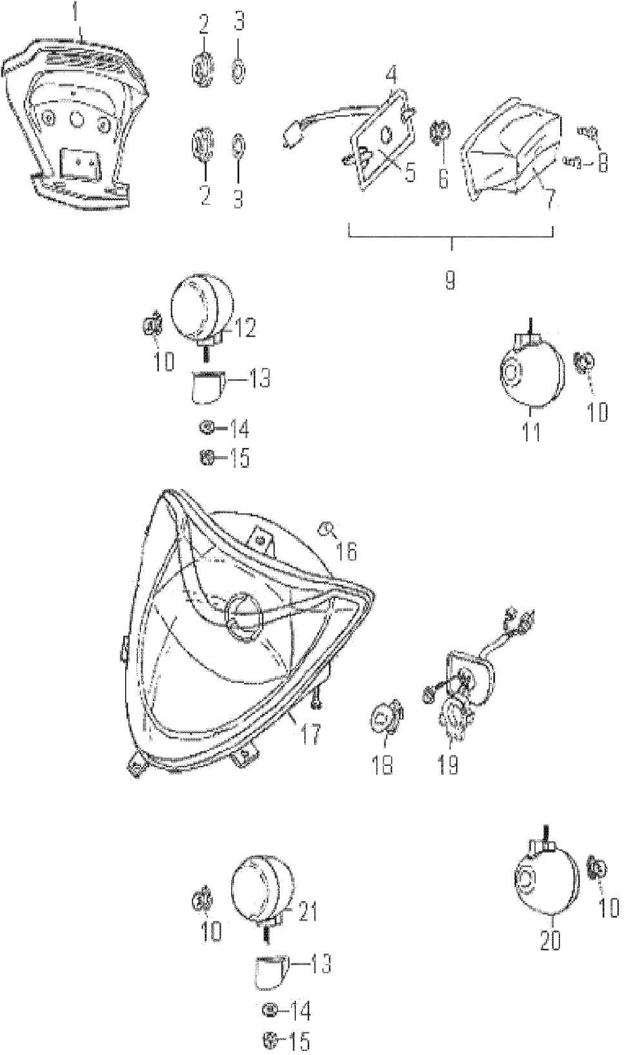 Polaris ATV Headlight Lens, Phoenix Quad 2006, Genuine OEM Part 0453139, Qty 1