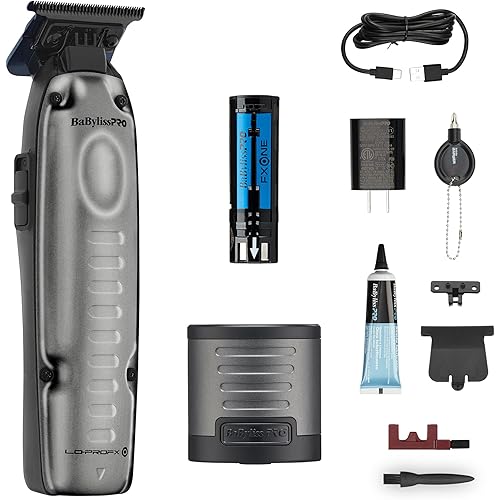 BaBylissPRO FXONE LO-PROFX Professional Cordless Trimmers for Men with Interchangeable Battery