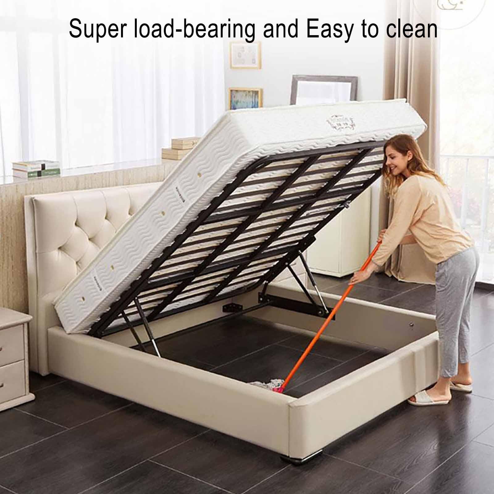 Mecanismo de elevación de amortiguador de gas, 2 piezas de 1510 mm, soporte de elevación de cama hidráulico con bisagra plegable neumática, sistema de elevación de colchón para subir y bajar