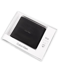 Calvin Klein Men's RFID Leather Minimalist Bifold Wallet