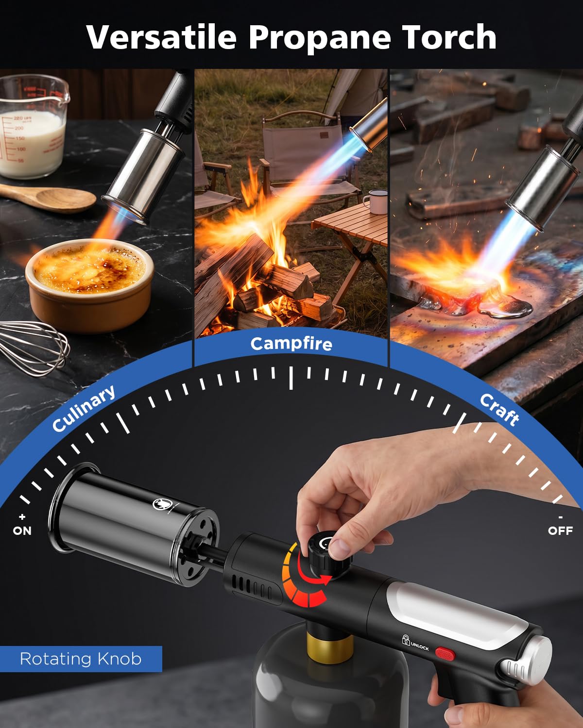 Propane Torch Gun - Weed Burner & Cooking Torch -2