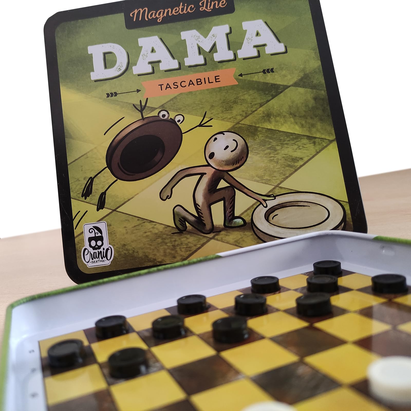 Cranio Creations - Magnetic Line, Dama, Un Grande Classico In Versione Tascabile E Magnetica, Edizione in Lingua Italiana, CC354 - 3