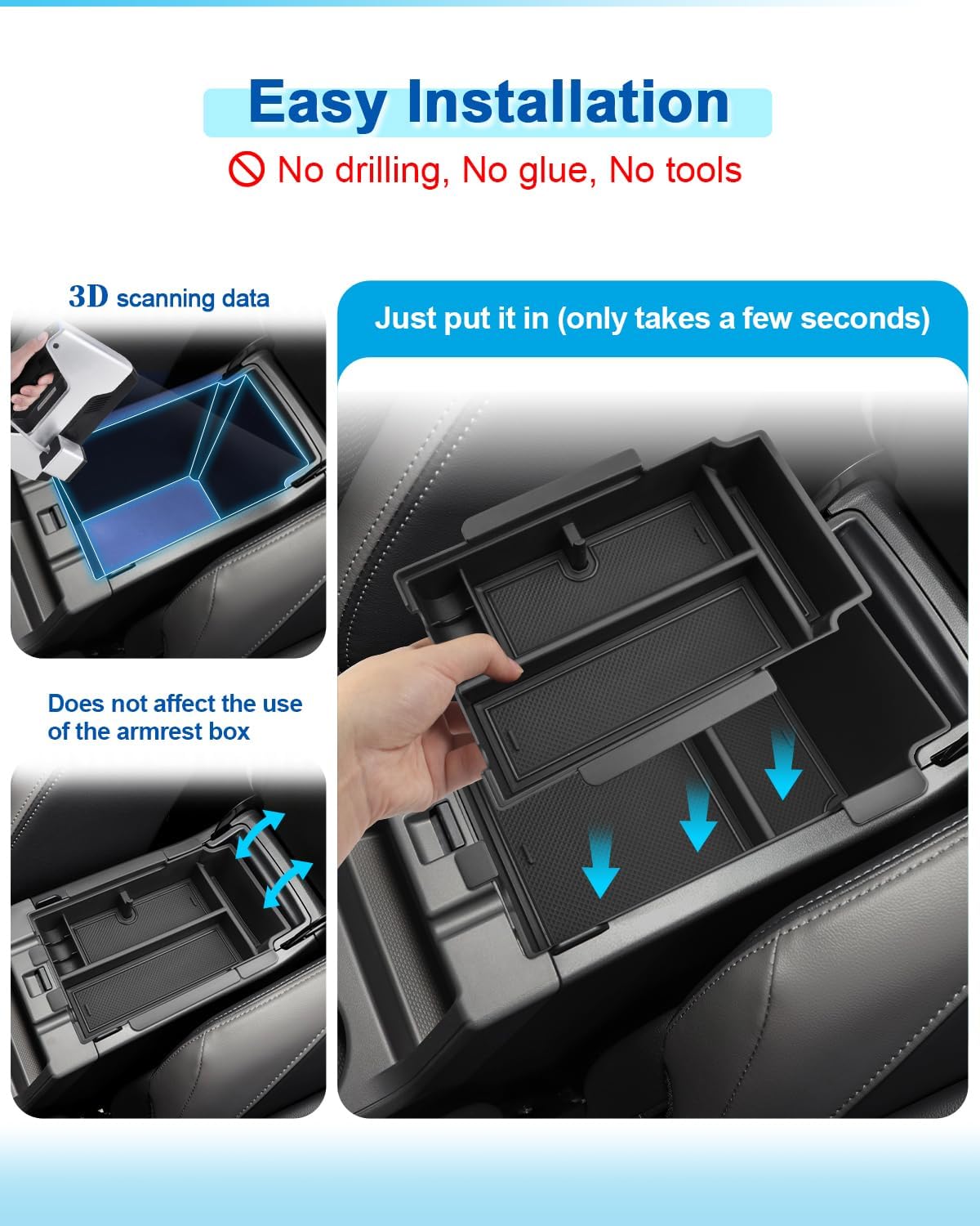 2024 2025 Crosstrek&Impreza Center Console Organizer for Subaru Impreza (Base/Sport/RS)/ Subaru Crosstrek (Base/Premium/Sport/Limited/Wilderness), 2024 Crosstrek&Impreza Accessories (2 Layer)
