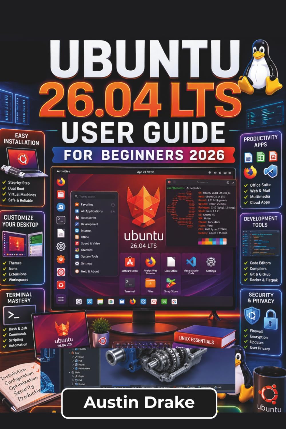 Ubuntu 26.04 LTS USER GUIDE For Beginners 2026: Navigating the Desktop, Managing Software, Staying Secure, Solving Everyday Problems, and Building Confidence with Linux for Home, School, and Work Use
