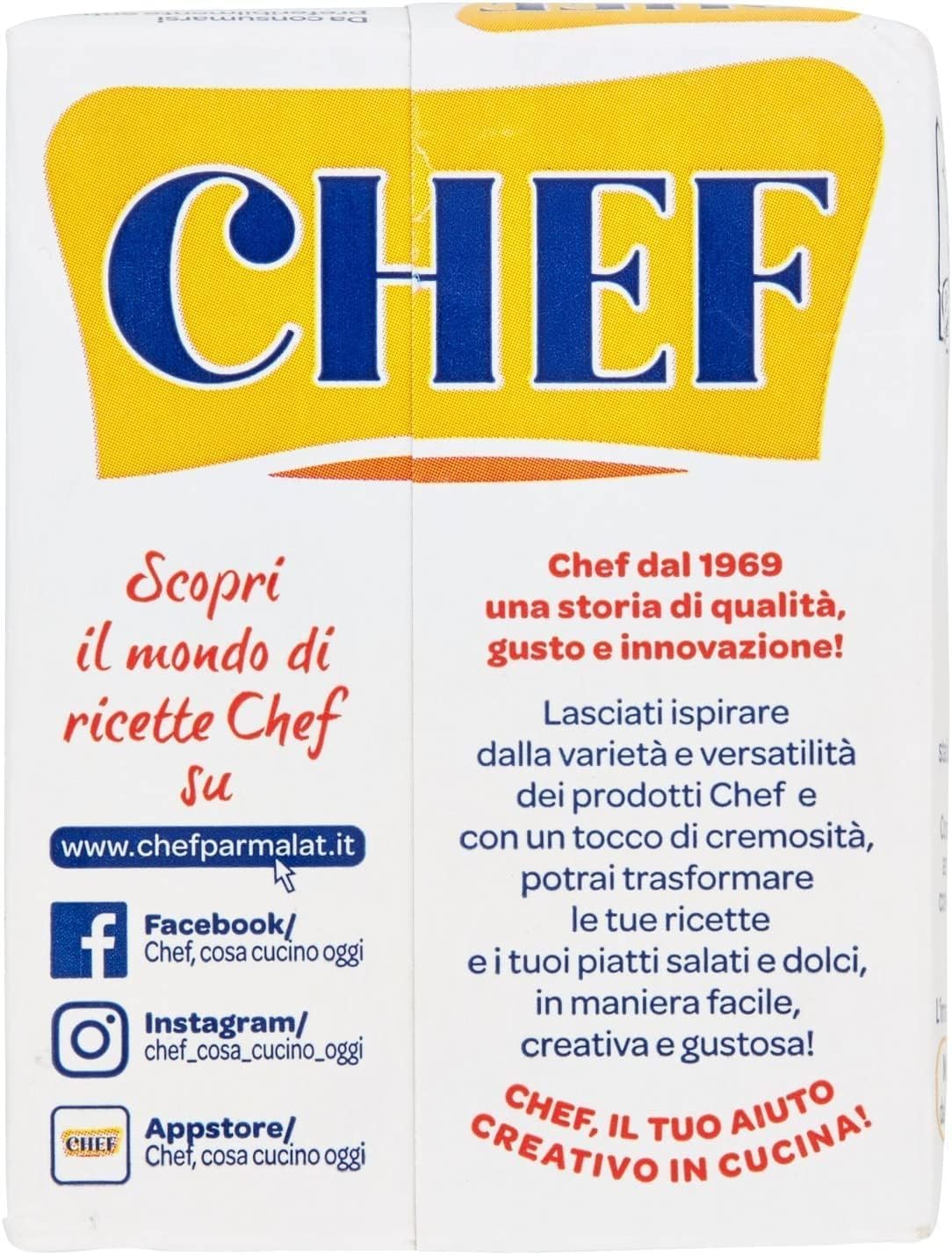 Italian Gourmet Panna Chef Crème Panna Cuisine UHT 6 x 200 ml, Crème Liquide Pour Sauces, Pâtes, Gratins & Pâtisserie, Texture Crémeuse, Facile à Utiliser, Format Lot Pratique + Italian Gourmet Polpa